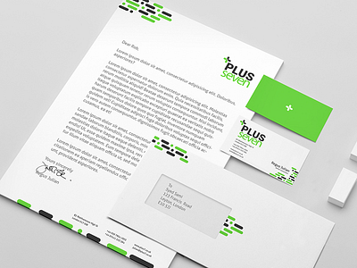 Plus Seven Branding Project branding green identity logo logo design