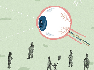 The Art of Observation diagram eye eyeball handmade observation vision