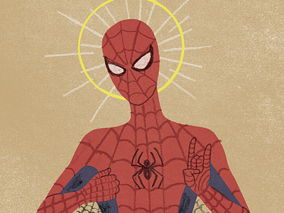 The Gospel of Spider-Man gosel handmade holy illustration saint spider man superhero