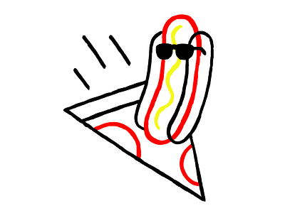 Hotdog Rider hot dog pizza