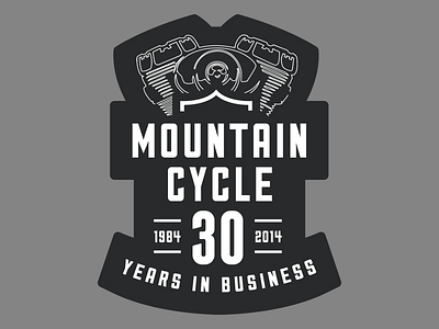 Mountain Cycle Wall Graphic bike garage harley davidson motorcycle sticker mule wall graphic