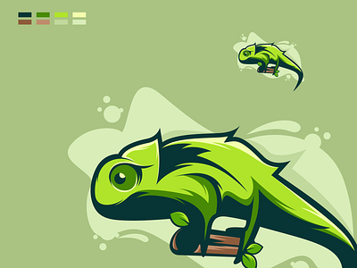 chameleon awesome branding design dripslogs gambardrips graphic graphicdesign modaltampang ui vector