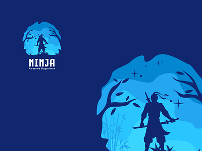 Ninja awesome branding design gambardrips graphicdesign illustration logo logo design modaltampang vector