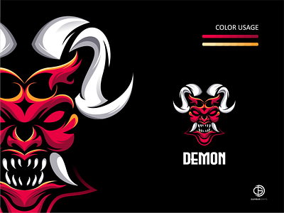 demon logo awesome branding design gambardrips graphicdesign illustration logoawesome logodesign ux vector