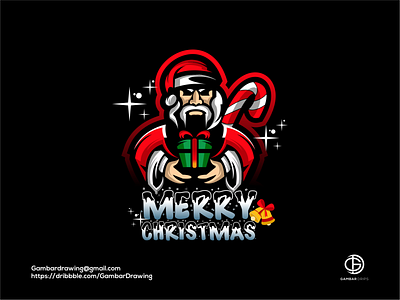 merry christmas awesome branding design gambardrips graphicdesign illustration logoawesome logodesign modaltampang vector