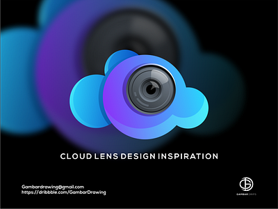 cloud lens design inspiration awesome branding design gambardrips graphic graphicdesign illustration logoawesome logodesign vector