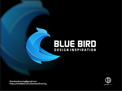 Blue bird design inspiration awesome design branding design gambardrips graphic graphicdesign illustration logoawesome logodesign vector