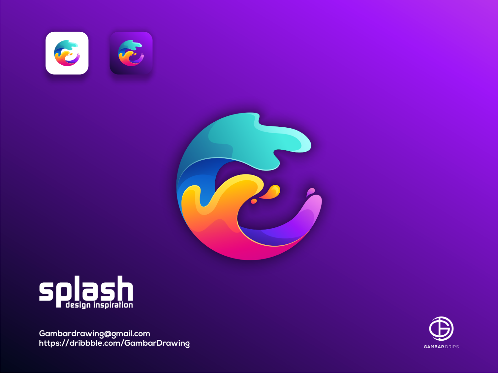 Splash Design Inspiration By Gambar Drips On Dribbble