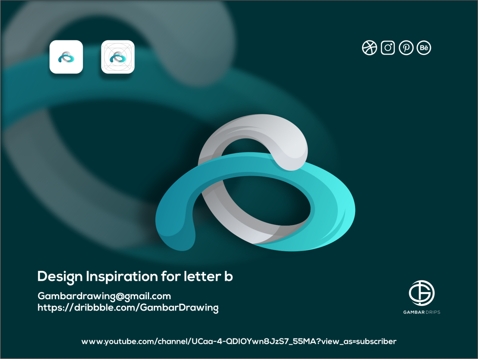 Letter B Design Inspiration By Gambar Drips On Dribbble