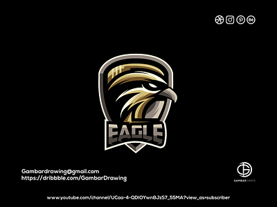 Eagle gamming awesome design branding design gambardrips graphicdesign illustration logo logoawesome logodesign vector