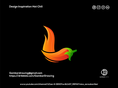 Hot Chili awesome design branding design forsale gambardrips graphic graphicdesign illustration logoawesome vector