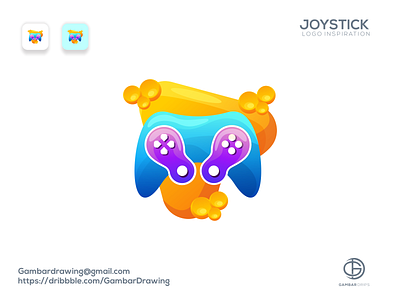 joystick logo inspiration awesome design branding design forsale gambardrips graphicdesign illustration logoawesome modaltampang vector