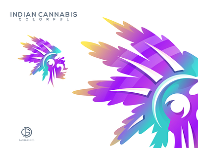 Indian Cannabis awesome awesome design branding gambardrips graphicdesign illustration logoawesome logodesign modaltampang vector