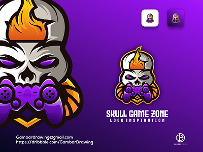 skull game zone awesome design branding forsale gambardrips graphicdesign illustration logoawesome logodesign modaltampang vector