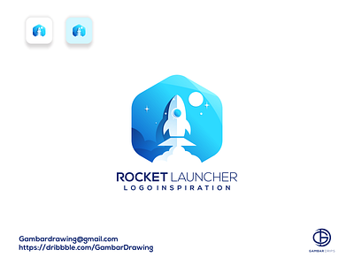 Rocket Launcher branding forsale gambardrips graphic graphicdesign illustration logoawesome logodesign modaltampang vector