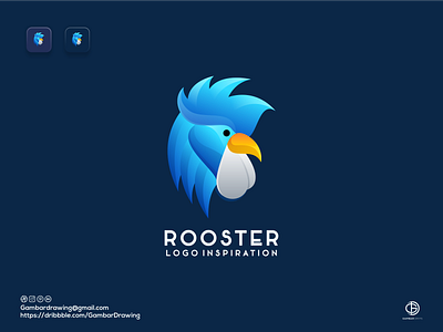 Rooster logo inspiration awesome branding forsale gambardrips graphic graphicdesign illustration logoawesome logodesign vector