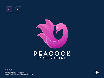 Peacock logo inspiration awesome design branding design gambardrips graphic graphicdesign illustration logoawesome logodesign vector