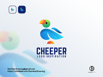 Cheeper Logo Inspiration branding design gambardrips graphicdesign icon illustration logoawesome logodesign logoinspiration logoup ui vector