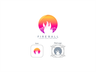 Fire Ball branding design gambardrips graphicdesign illustration logoawesome logodesign modaltampang vector
