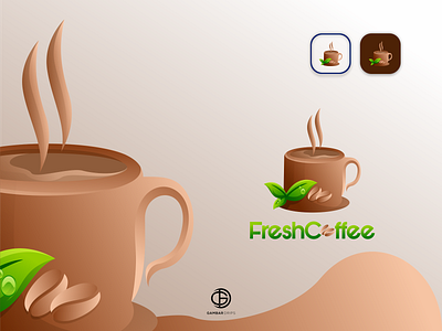 Fresh Coffee Logo inspiration branding design gambardrips graphicdesign illustration logoawesome logodesign vector
