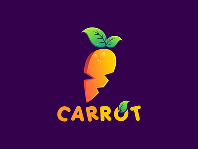 carrot fresh awesome design awesome logo bear and fruit carrot design graphic graphicdesign icon illustration logo logodesign logodesigner modaltampang orange vector