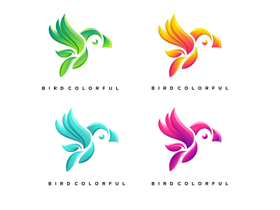 AWESOME BIRD FULCOLOR GRADIENT VECTOR PREMIUM awesome bird illustration bnb branding design dripslogs gambardrips graphic graphicdesign illustration modaltampang typography vector