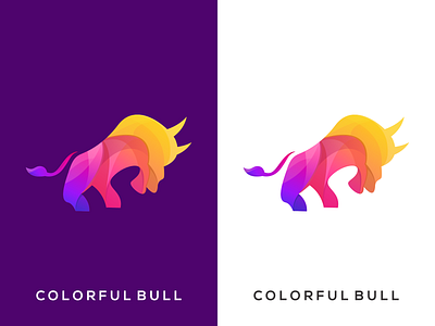 COLORFUL BULL awesome branding bull bulllogo dripslogs gambardrips graphic graphicdesign illustration logodesign modaltampang vector