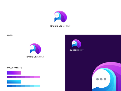 COLORFUL BUBBLE CHAT awesome branding design gambardrips graphic graphicdesign illustration logodesign modaltampang vector