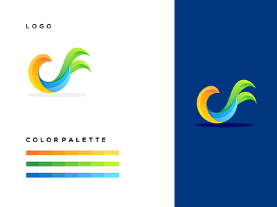 COLORFUL MODERN BIRD awesome branding dripslogs gambardrips graphic graphicdesign illustration logo logodesign modaltampang