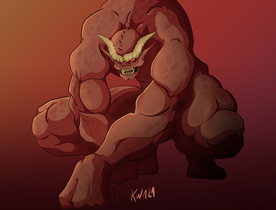 Hell Demon character design digital art digital illustration illustration