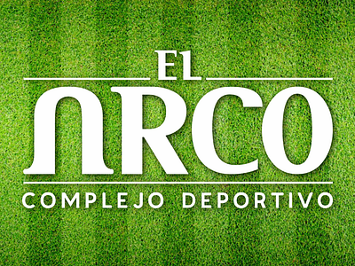 EL ARCO Complejo deportivo Brand branding design logo typography vector