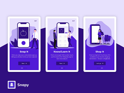 Snapy app onboarding