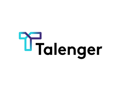 Talenger logo design. brand branding logo logodesign minimal type typography