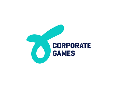 Corporate Games logo design. brand branding logo logodesign minimal type typography