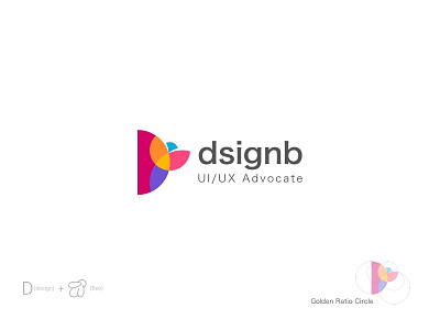 dsignb new logo golden ratio logo logo concept vibrant color