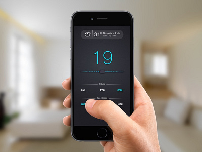 #07 Settings controller dailyui mobile app settings sketchapp smart home controller ui visual design