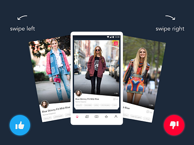 Swipe Interaction animation card interaction mobile ui