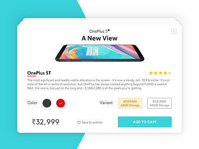 #12 E-Commerce Shop (Single Item) card dailyui ecommerce oneplus product shopping sketchapp ui web