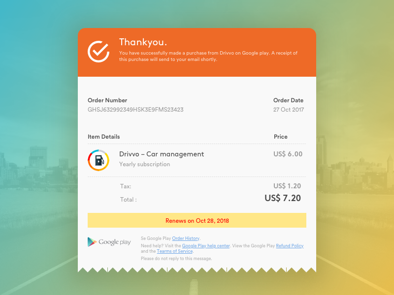 #17 Email Receipt sketch purchasereceipt billreceipt emailreceipt receipt interfacedesign visualdesign ui dailyui