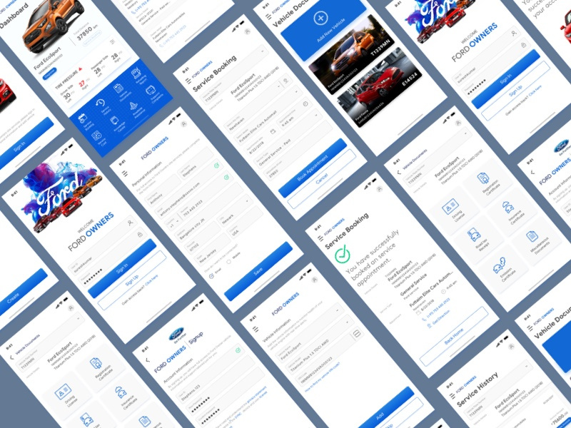 Fordowners App inspiration modernui newui redesign ownersapp ford mobile app ux uiux ui