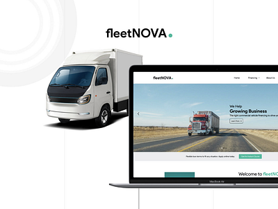 fleetNOVA adobe xd interface design ui uiux user interface ux web page web page design website website design