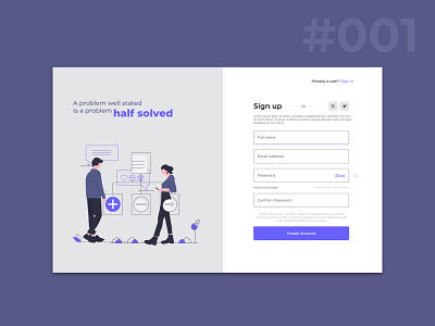 Designing a better signup page adobexd dailychallenge dailyui design ui uichallenge uidaily uidesign uidesignpatterns uitrends visualdesign