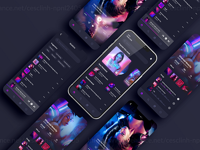 Ethereal - Music App clean creative darktheme design music musicapp