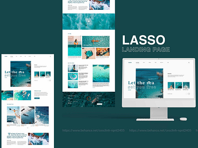 Lasso Landing Page | Sea Travel Web UI UX design landingpage sea travel ui uiux website