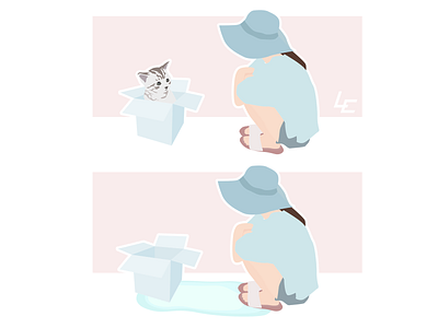 My Kitten cat creative design illustration illustrator kitten memorable memory vector