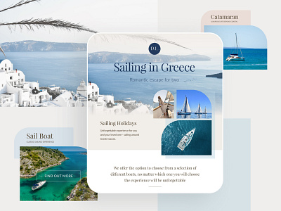 Landing Page dailyui figma holiday landing page sailboat sailing
