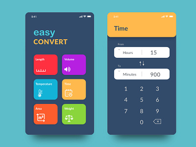 Daily UI 04 — Calculator app calculator calculator ui converter dailyui phone app phone calculator ui uiux