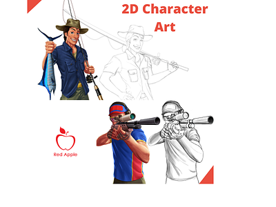 2D Character Art 3d background art 3d character art appdevelopmentcompanies character art concept art conceptart design game art illustration