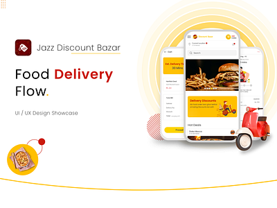 Jazz Discount Bazar Delivery Module application design design food foodapp graphic design illustration typography ui uiux ux