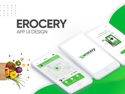 Erocery App UI application design design graphic design ui ux